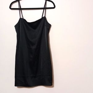 Black little Dress By Garage size P/S Zipper back adjustable Spaghetti straps